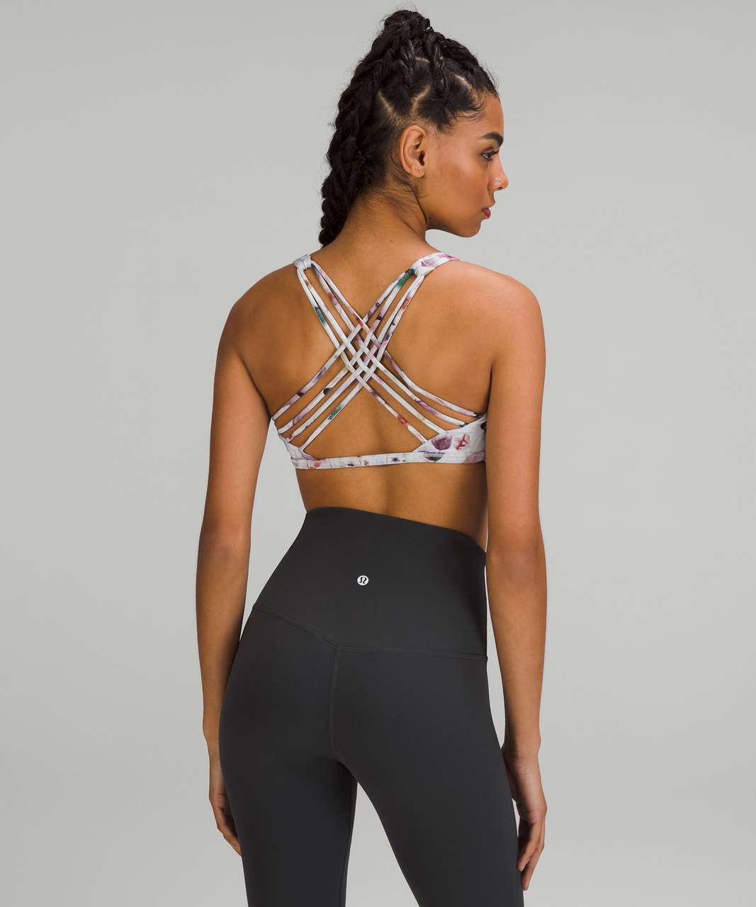 Monarch Racerback Bralette In White Multi