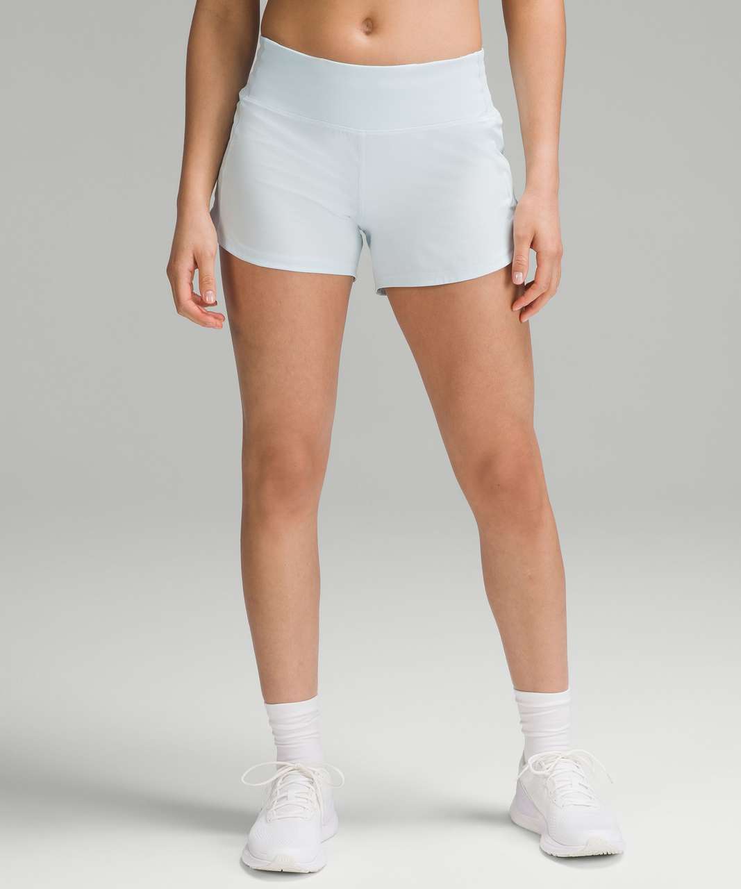 Lululemon Speed Up Mid-Rise Lined Short 4" - Powder Blue