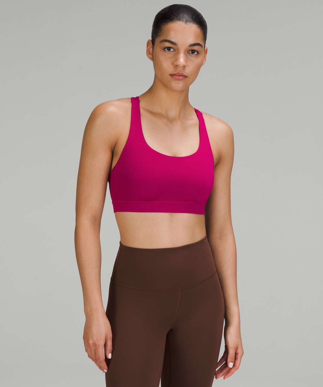 Lululemon Energy Bra *Medium Support, B–D Cups - Wild Berry