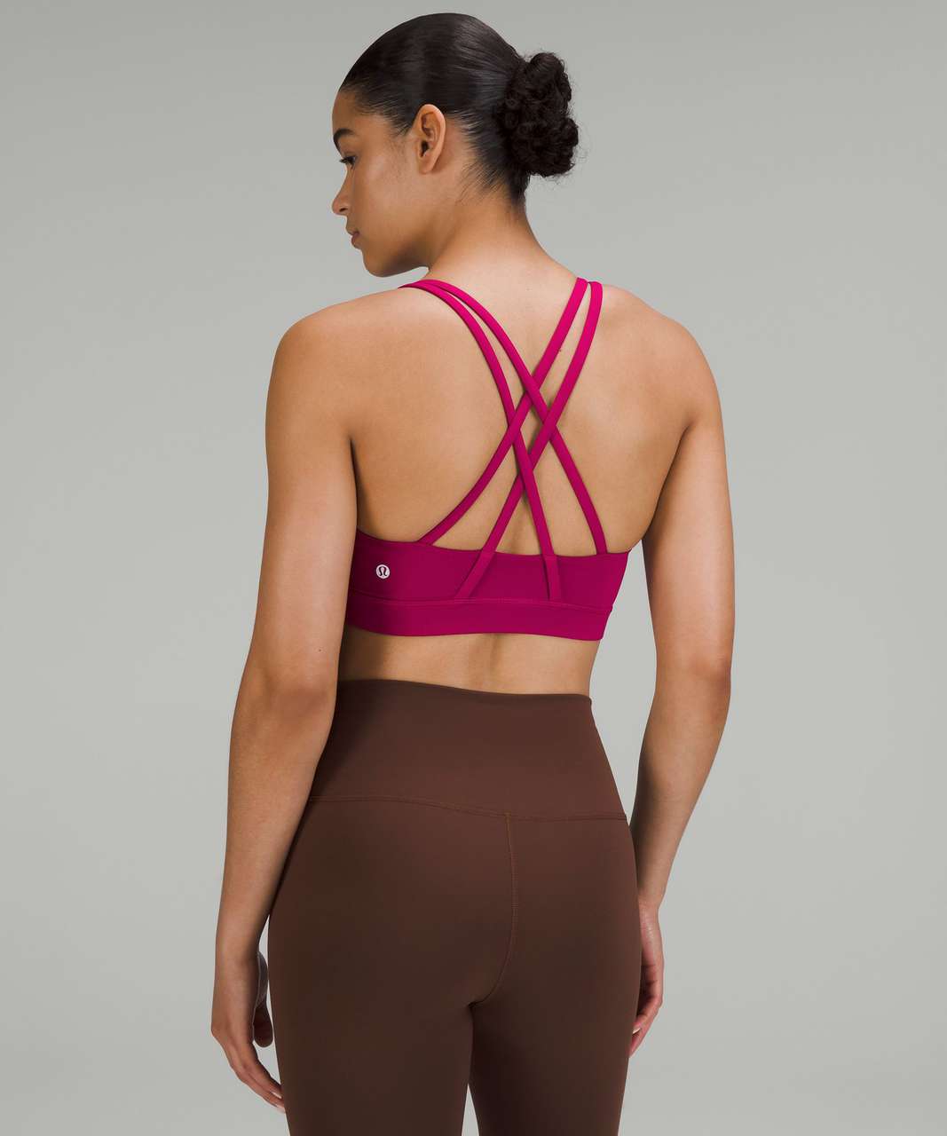 lululemon Energy Bra *Medium Support, B–D Cups, Wild Berry