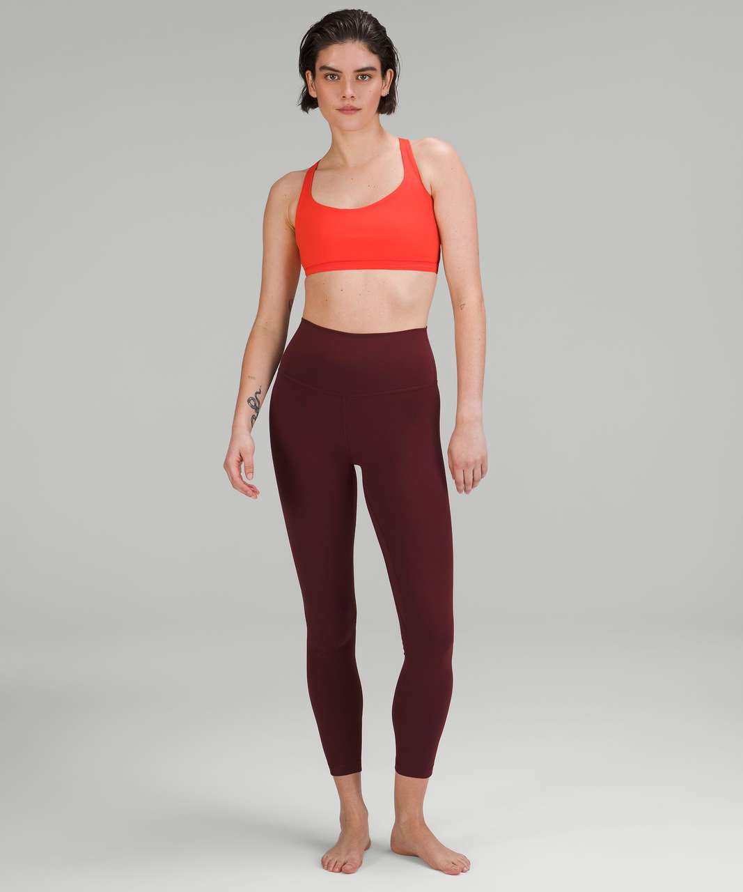 Lululemon Free to Be Bra - Wild *Light Support, A/B Cup - Solar Orange