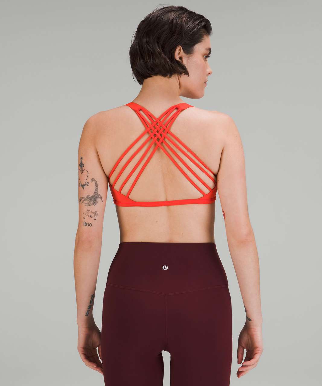 For the Oranges lover Of this world - energy bra in golden bra paired with  athleta's elation crossover in flame orange : r/lululemon