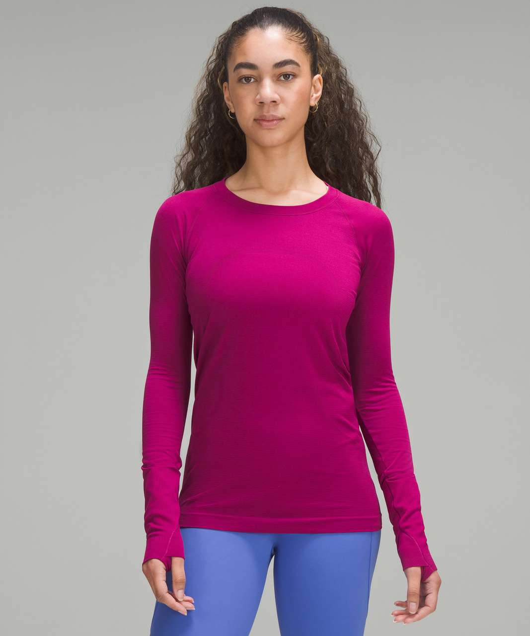 Lululemon Swiftly Tech Long-Sleeve Shirt 2.0 - Magenta Purple / Magenta Purple