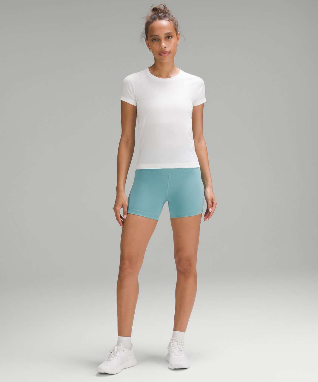 Lululemon Wunder Train High-Rise Short 6 - Teal Lagoon - lulu fanatics