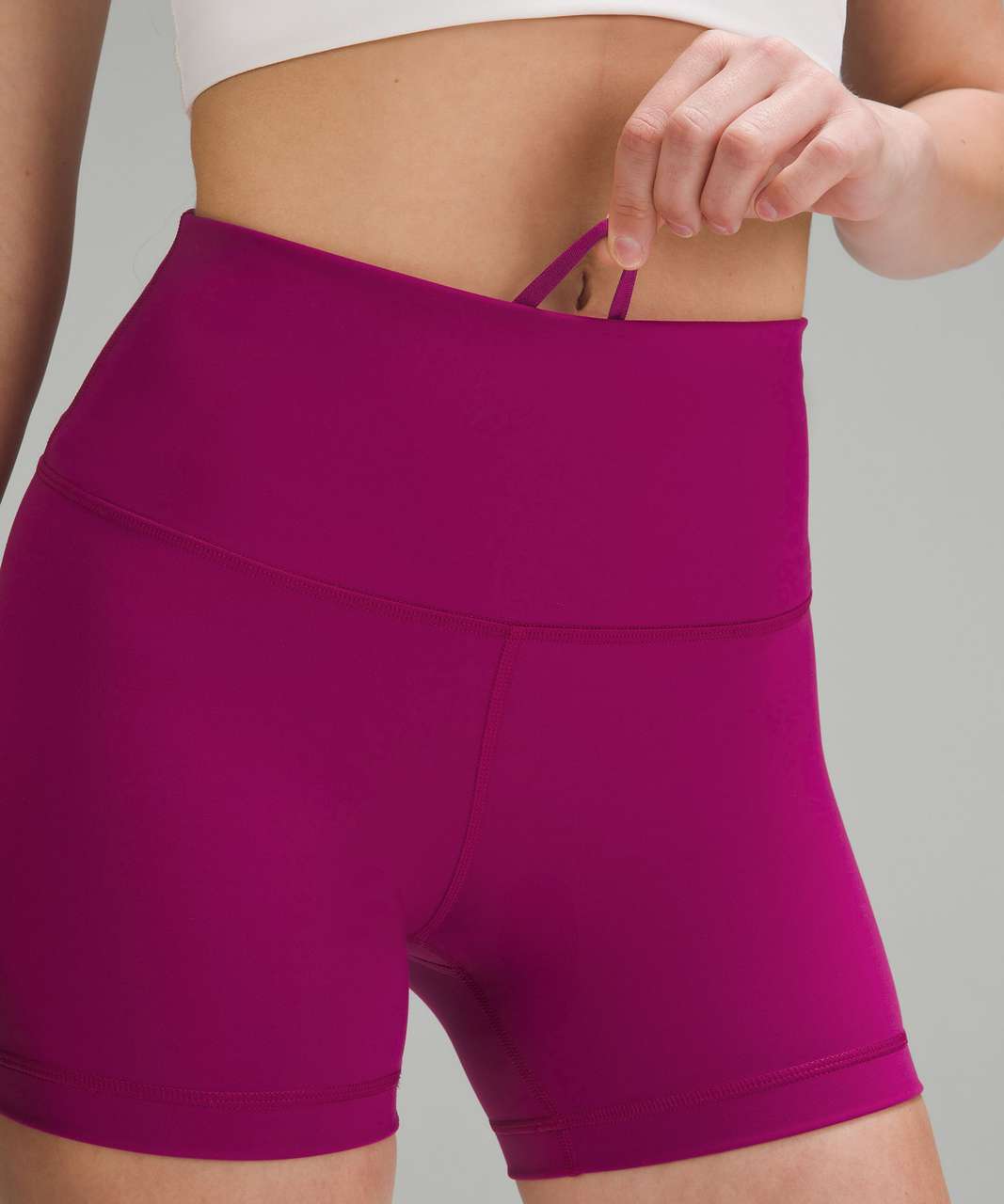 Lululemon Wunder Train High-Rise Short 4" - Magenta Purple