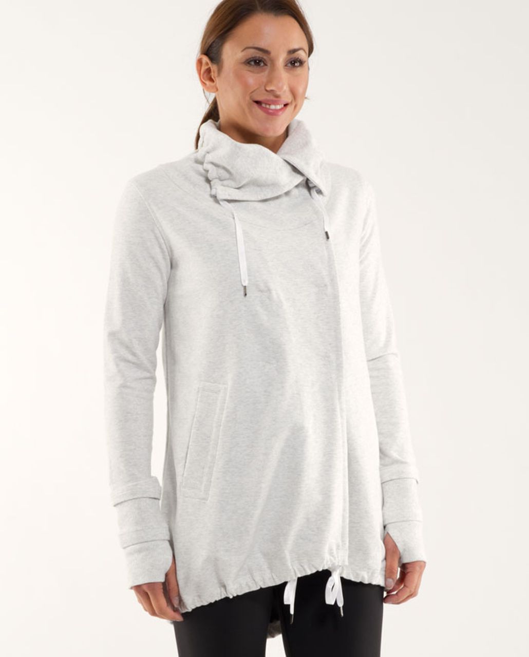 Lululemon Gratitude Wrap - Heathered White / Blurred Grey - lulu