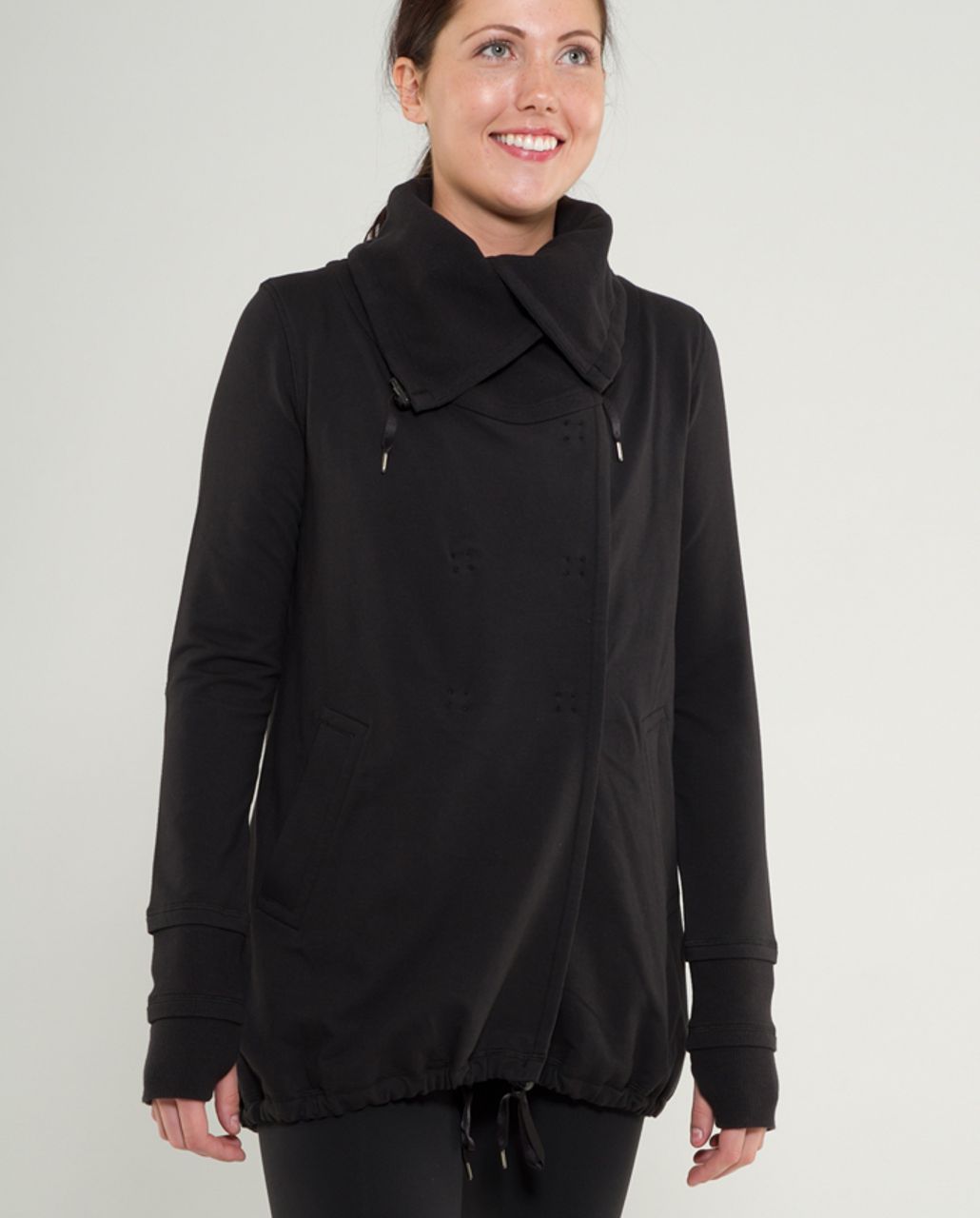 Lululemon Gratitude Wrap OG Heathered Deep Coal - Coats & jackets