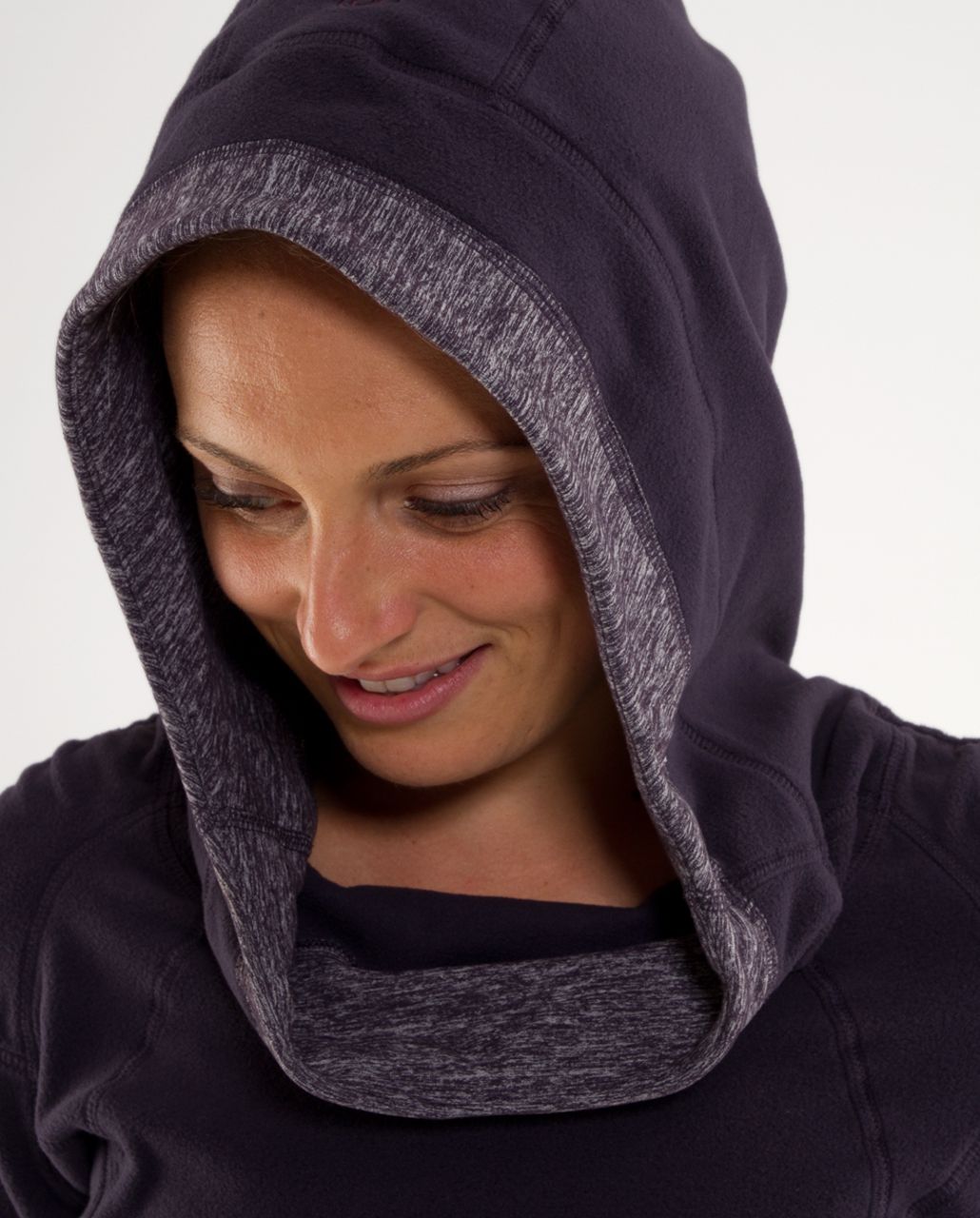 Lululemon Apres Run Pullover - Black Swan / Heathered Black Swan