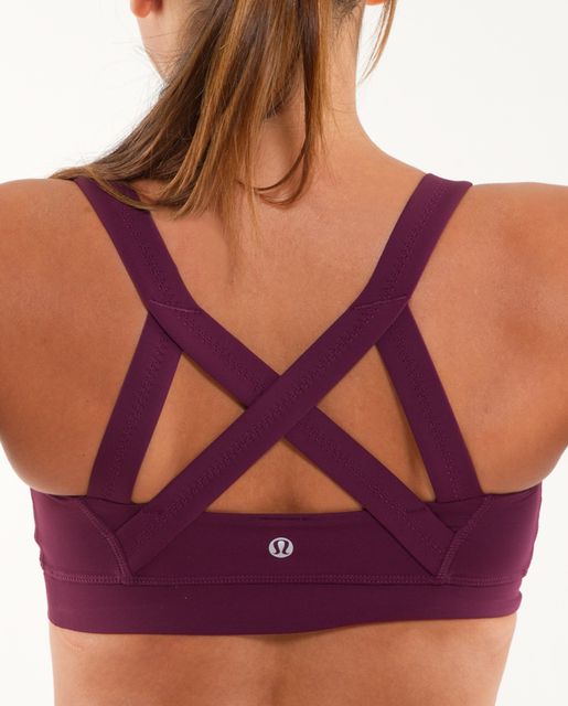 Lululemon Cross My Heart Bra - Coal - lulu fanatics