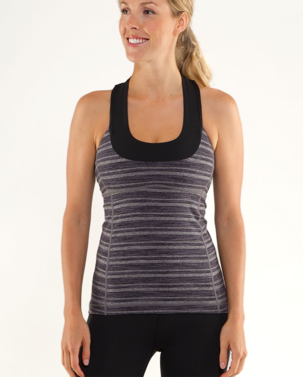 Lululemon Scoop Neck Tank - Black - lulu fanatics