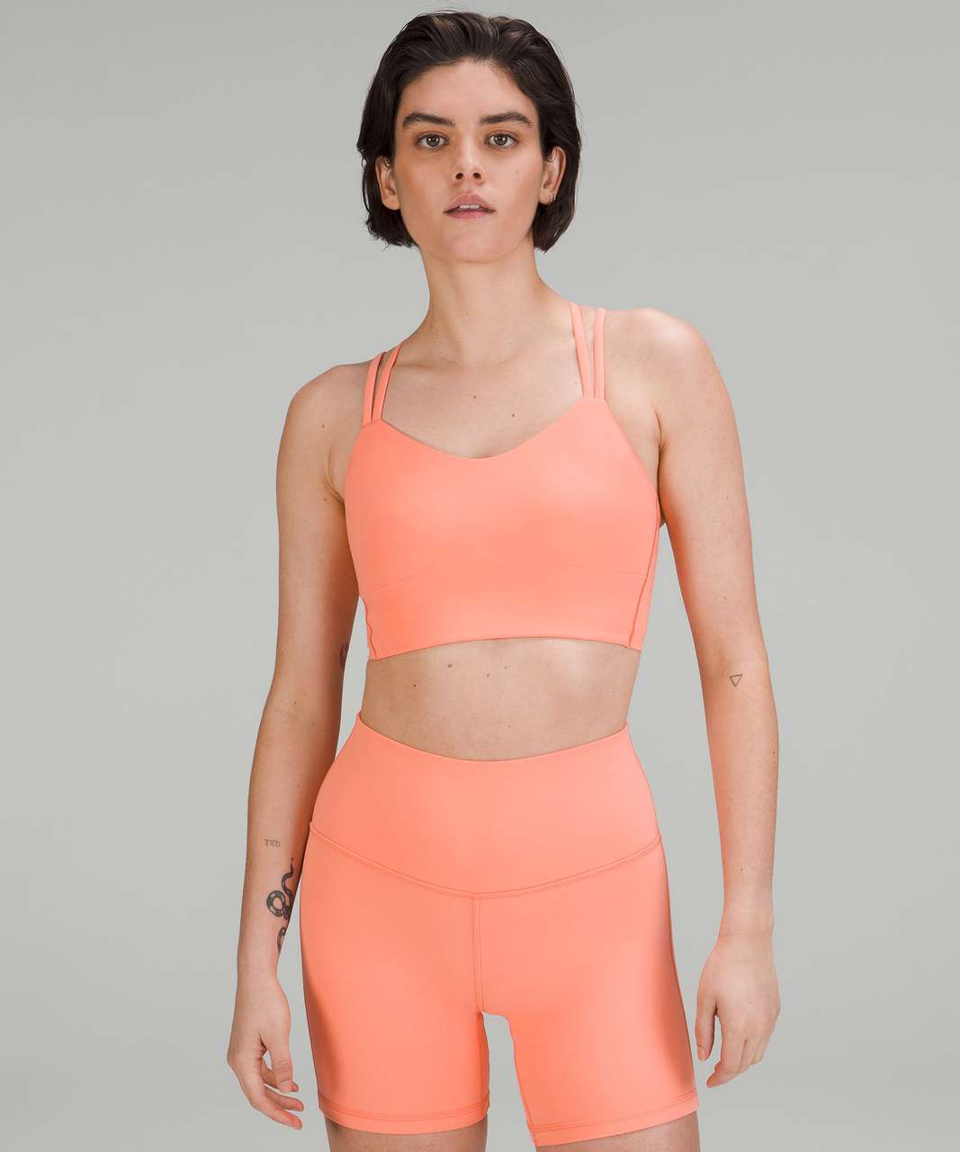 Lululemon Like a Cloud Longline Bra *Light Support, B/C Cup - Sunny Coral -  lulu fanatics