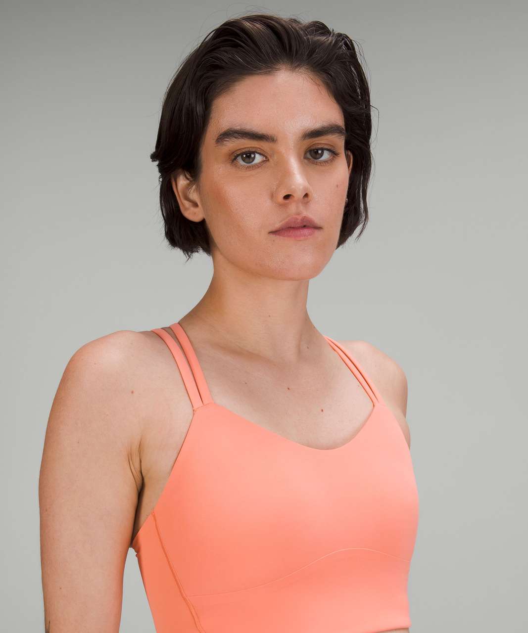 Coral Camo Zip Up Sports Bra