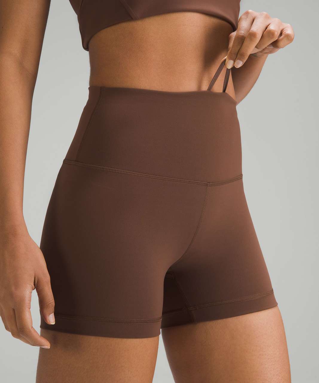 Lululemon Wunder Train High Rise Short 8 - Spiced Chai - lulu fanatics