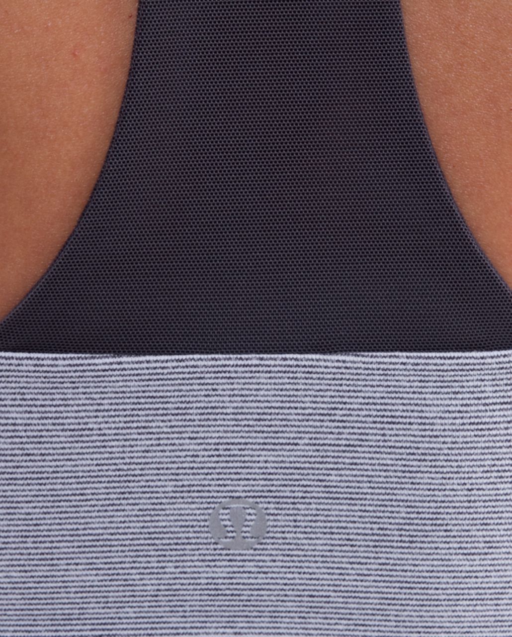 Lululemon Scoop Neck Tank - Heathered Coal Wee Stripe /  Coal