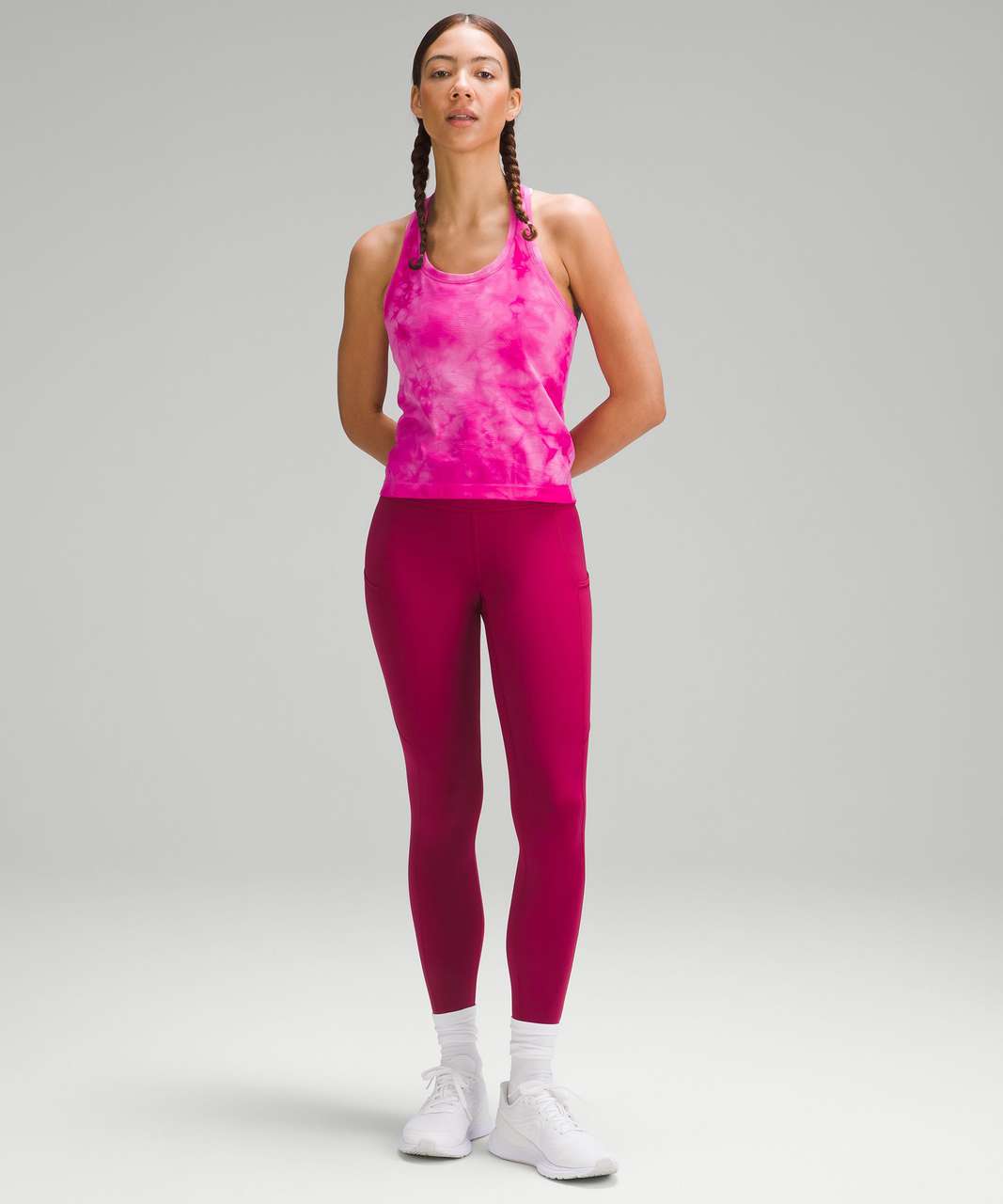 Lululemon Swiftly Tech Racerback Tank Top 2.0 *Race Length - Marble Dye Sonic Pink