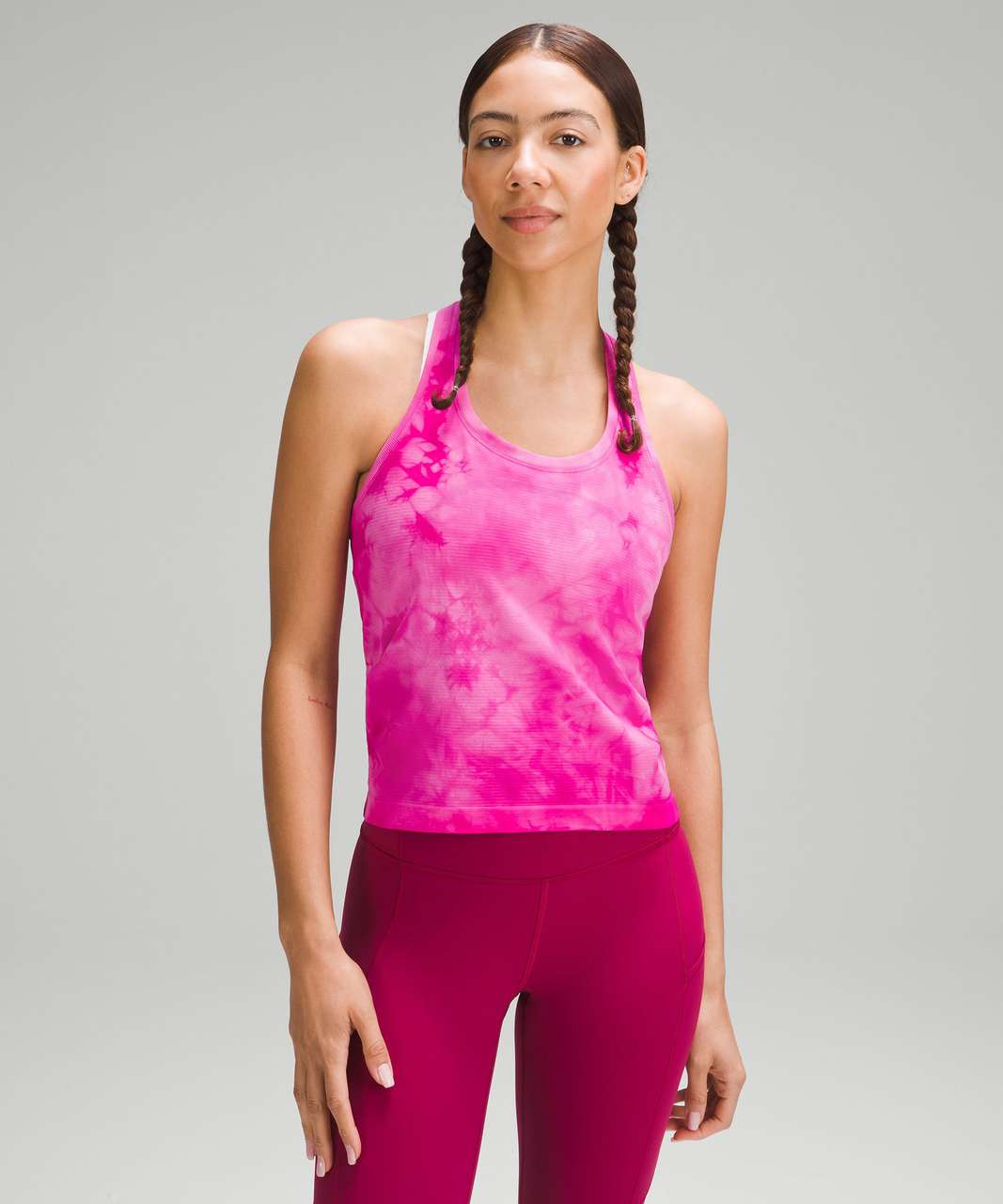 Lululemon Swiftly Tech Racerback Tank Top 2.0 *Race Length - Marble Dye Sonic Pink