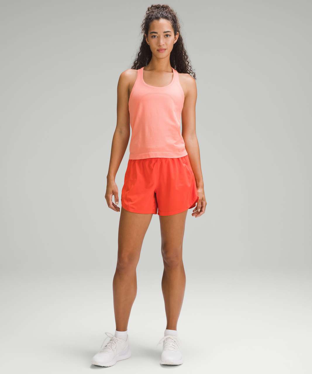 Lululemon Swiftly Tech Racerback Tank Top 2.0 *Race Length - Sunny Coral / Sunny Coral