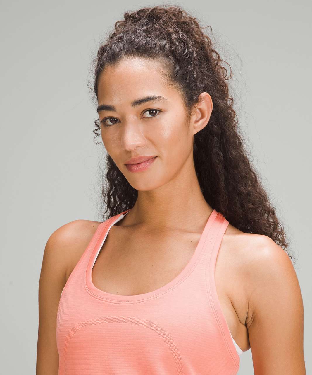 Lululemon Swiftly Tech Racerback Tank Top 2.0 *Race Length - Sunny Coral / Sunny Coral