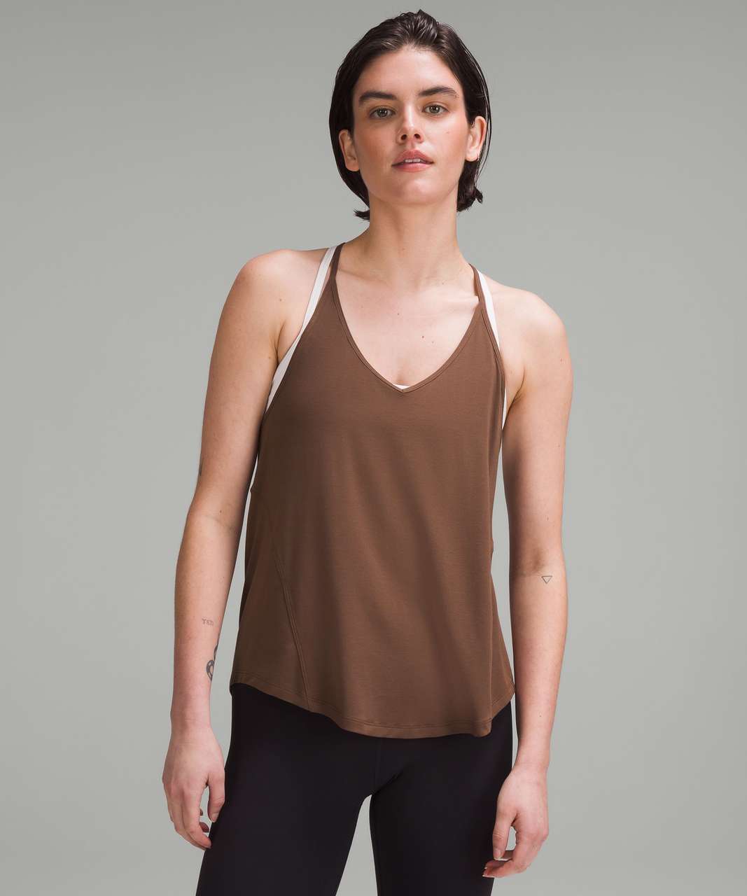 Lululemon Modal-Silk Yoga Tank Top - Java - lulu fanatics