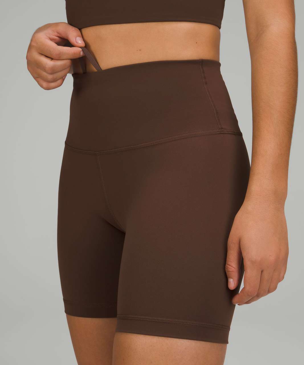 lululemon athletica Wunder Train High-rise Short 6 in Brown