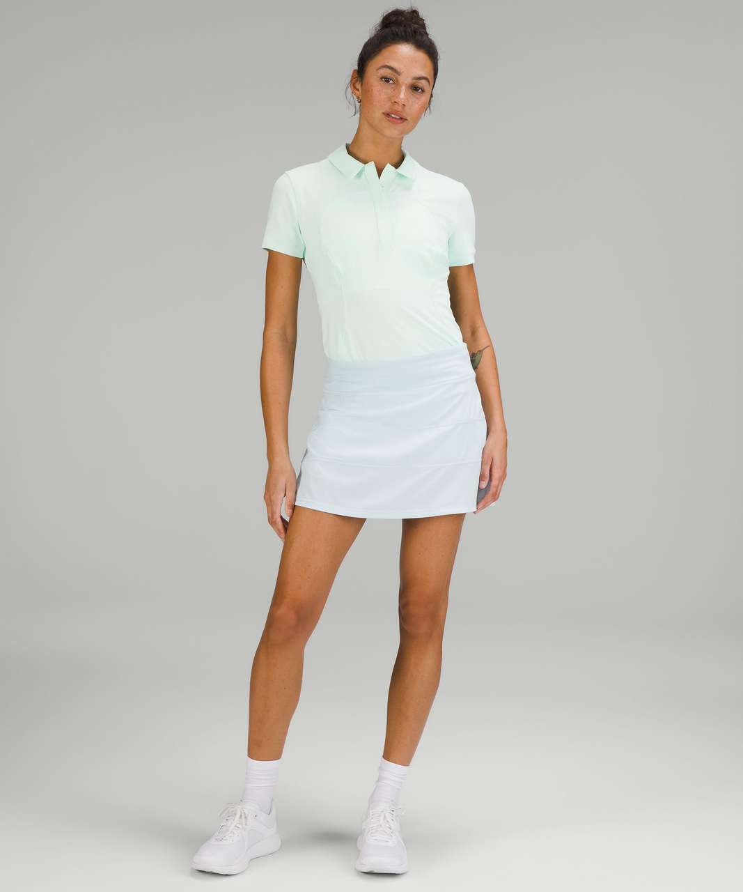 Lululemon Quick-Dry Short-Sleeve Polo Shirt - Mint Moment - lulu 