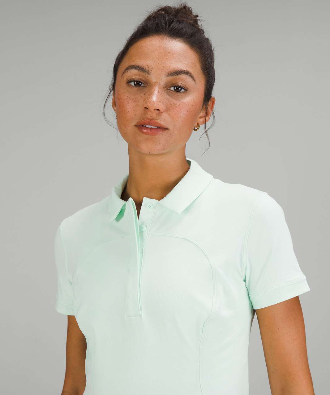 Lululemon Quick-Dry Short-Sleeve Polo Shirt - Mint Moment