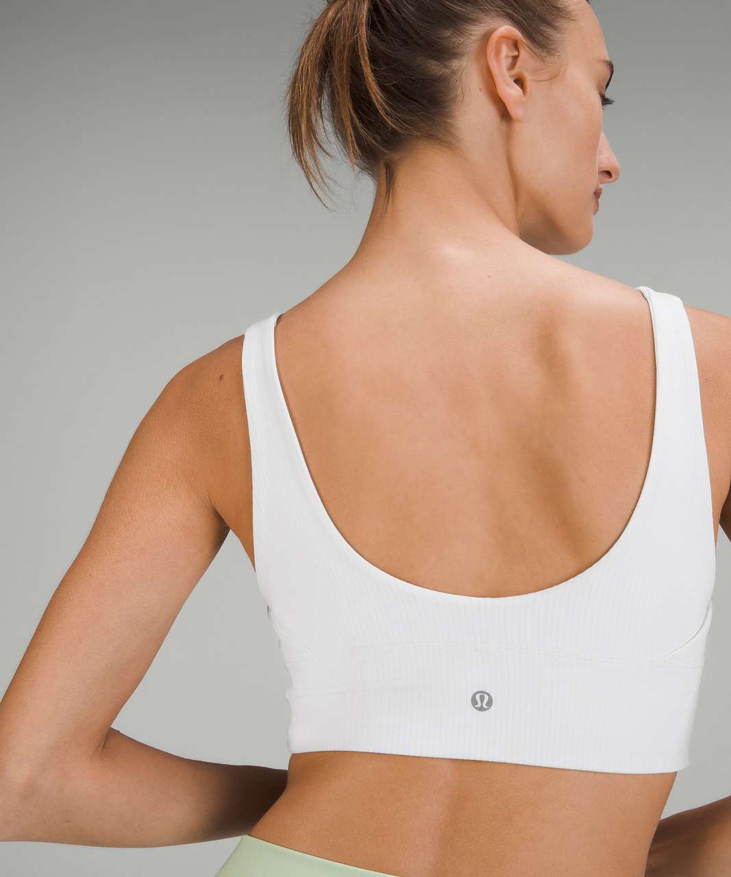 lululemon Align™ Ribbed Bra Light Support, A/B Cup Size 12(M)RRP £58 White  BNWT