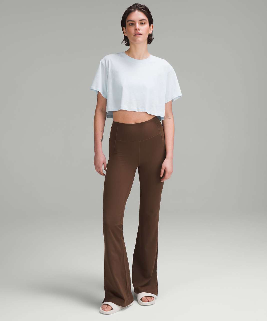 Lululemon Groove Super High-Rise Flared Pant Nulu-Butternut Brown-Size  10-NWT