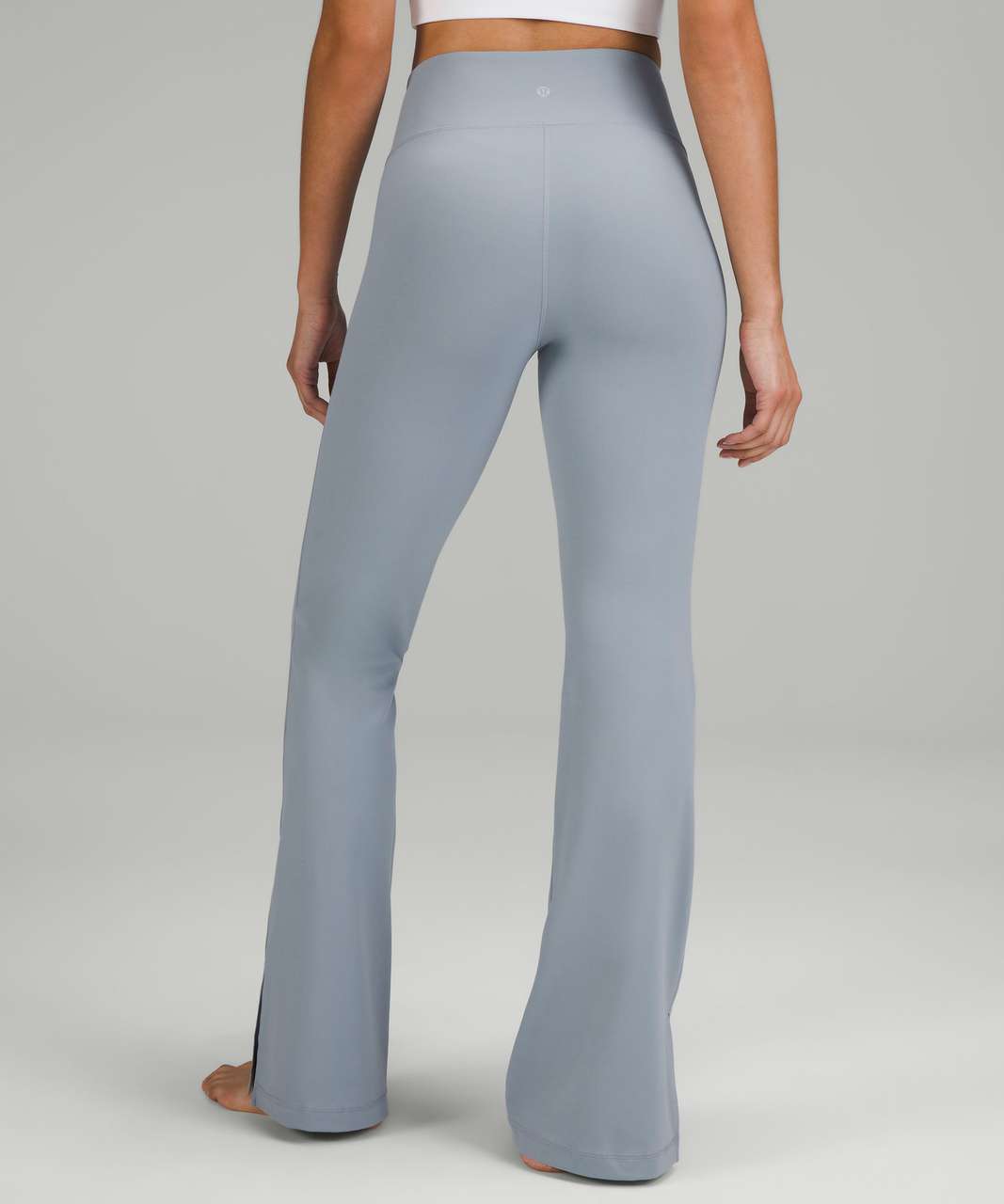 Smooth-Fit Split-Hem High-Rise Flared Pant