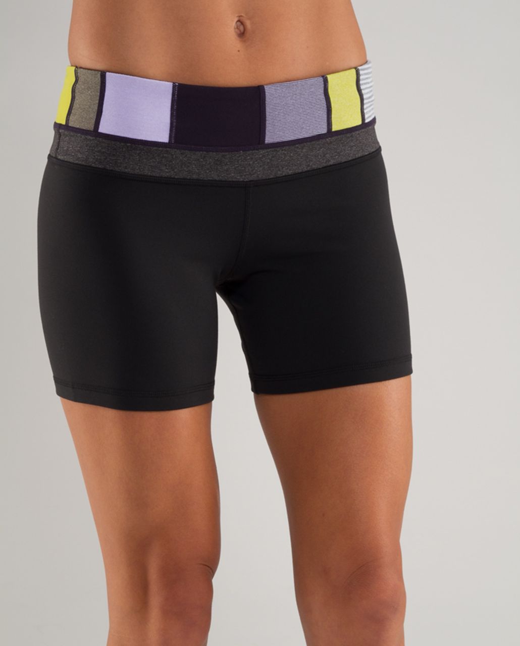 Lululemon Groove Short - Black /  Quilting Winter 1 /  Black Swan Heathered Black Herringbone