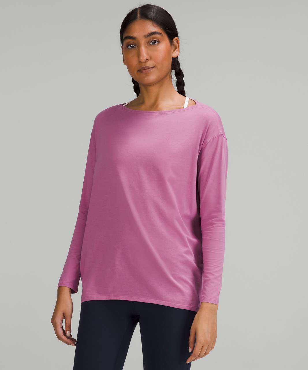 Lululemon Back in Action Long-Sleeve Shirt - Velvet Dust