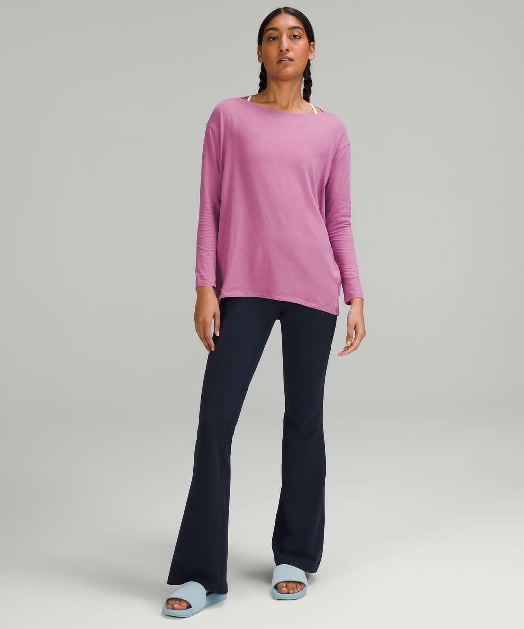 Lululemon Back in Action Long-Sleeve Shirt - Velvet Dust