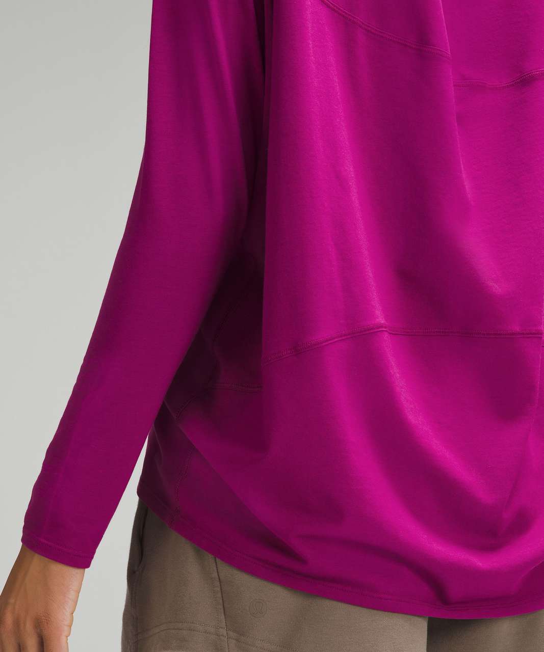 Lululemon Back in Action Long-Sleeve Shirt - Magenta Purple