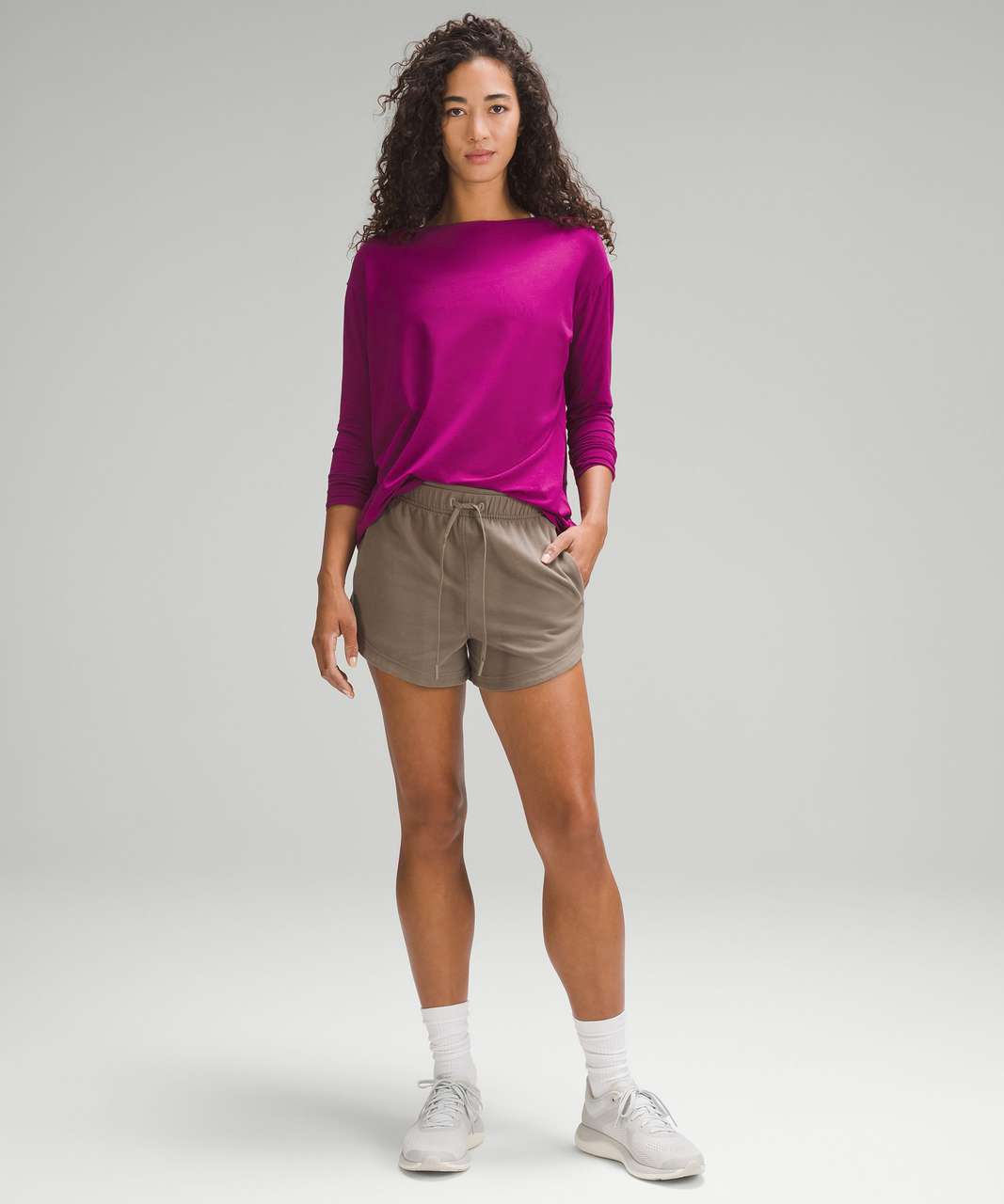 Lululemon Back in Action Long-Sleeve Shirt - Magenta Purple - lulu