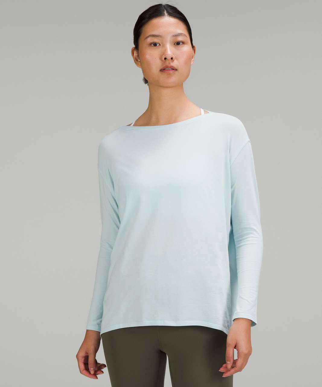 Lululemon Back in Action Long-Sleeve Shirt - Powder Blue