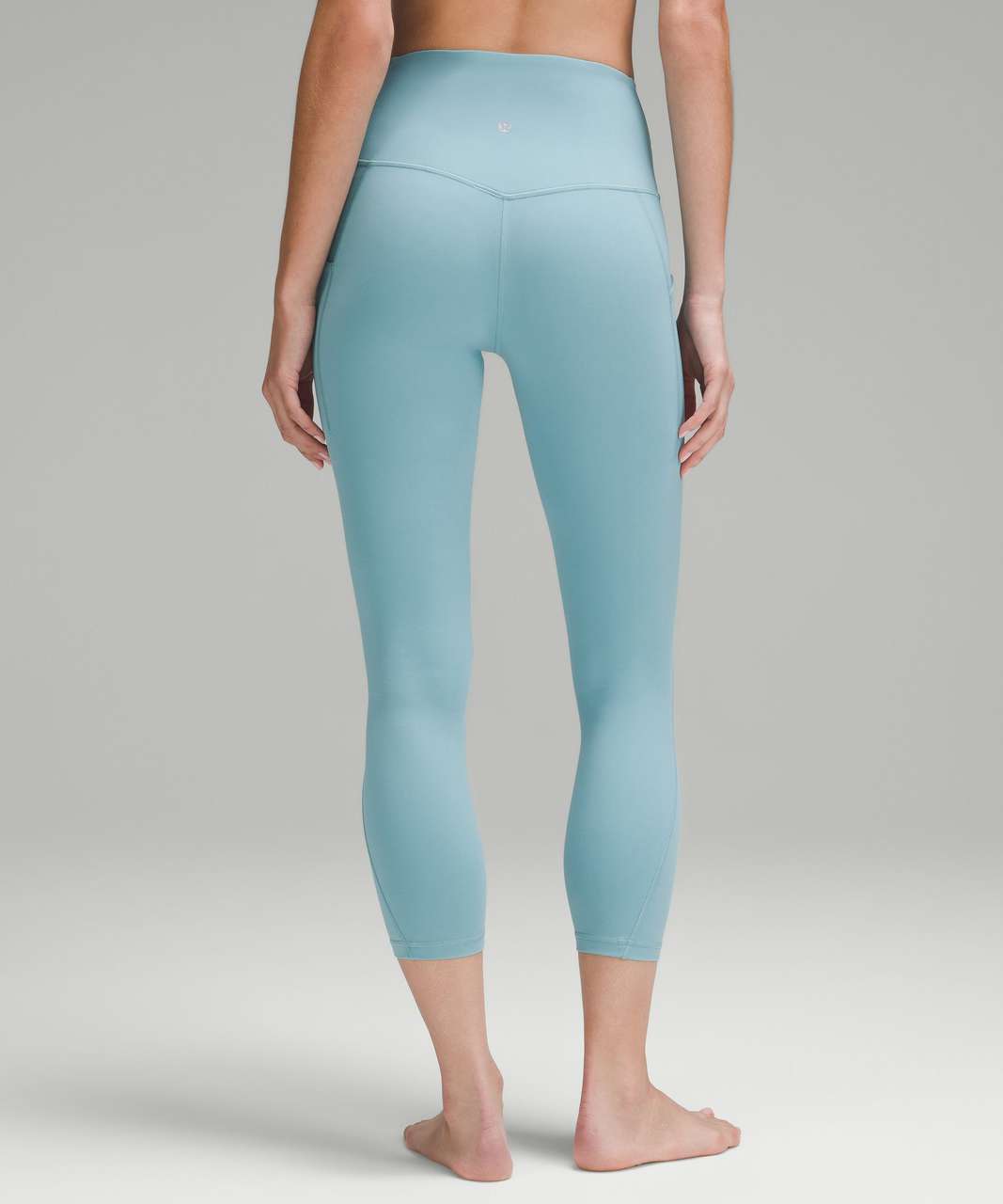 Lululemon Align High-Rise Crop 23 - Heathered Graphite Grey - lulu fanatics