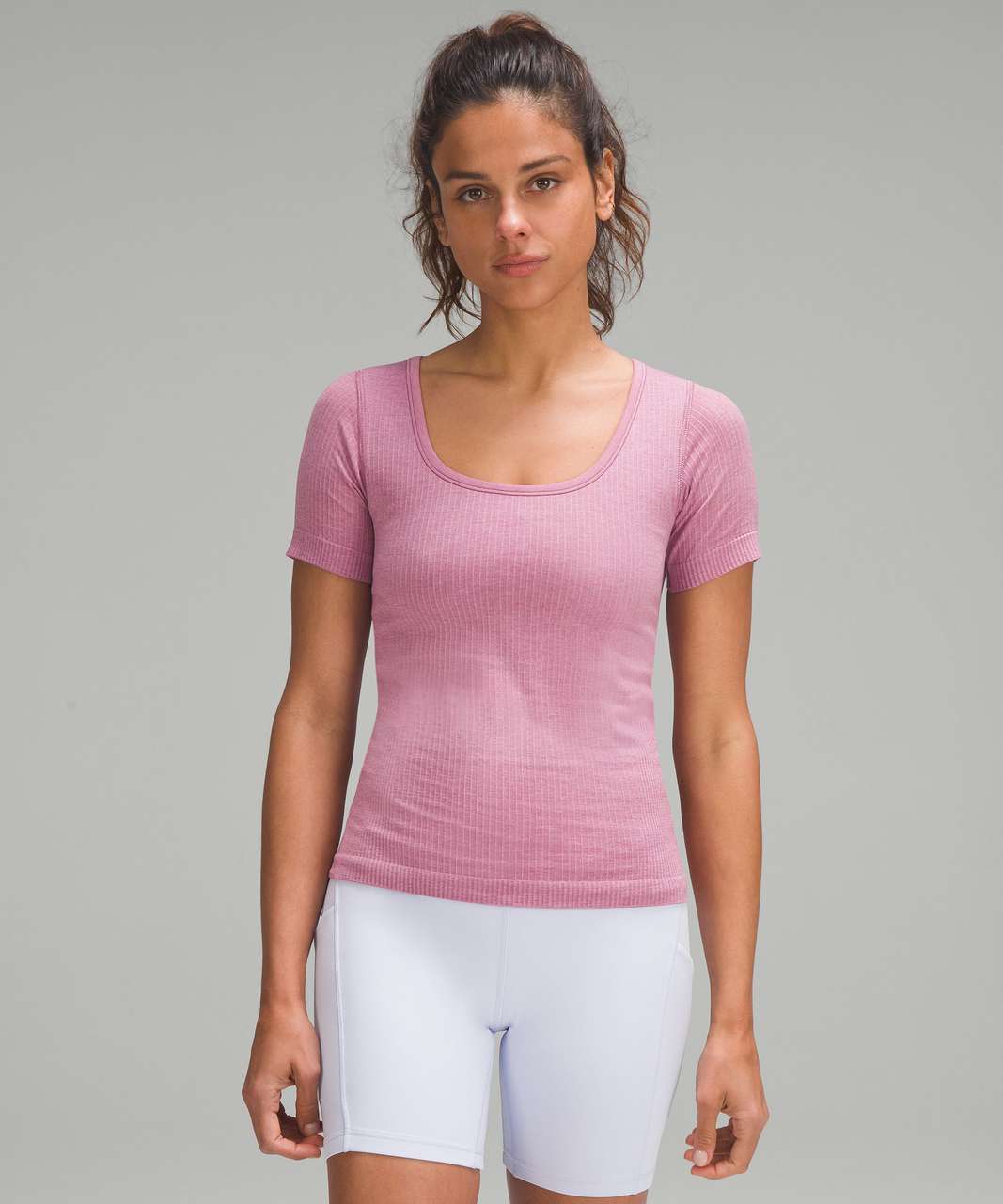 Lululemon Ebb to Street Short-Sleeve Shirt - Velvet Dust