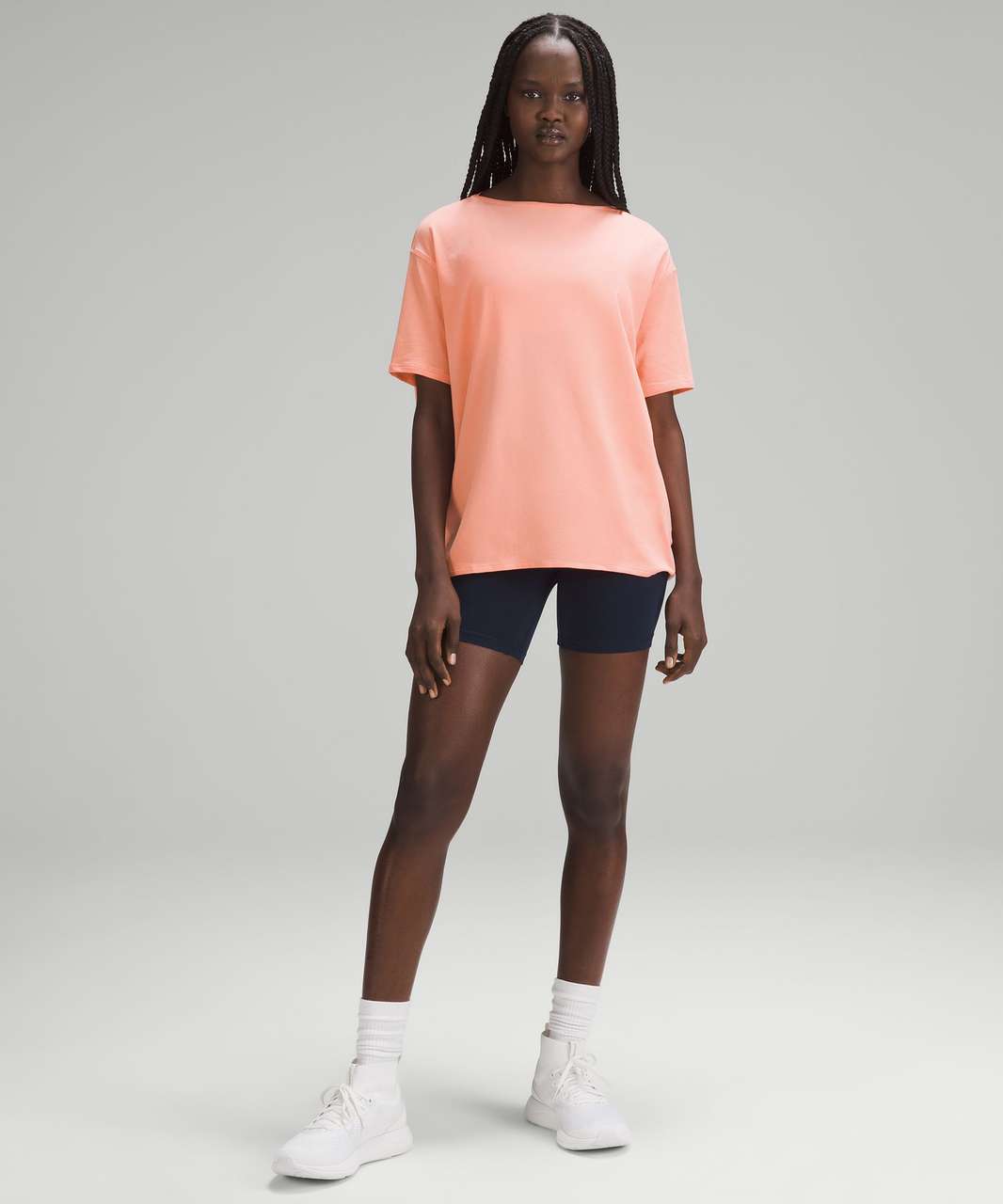 Lululemon Back in Action Short-Sleeve Shirt - Sunny Coral