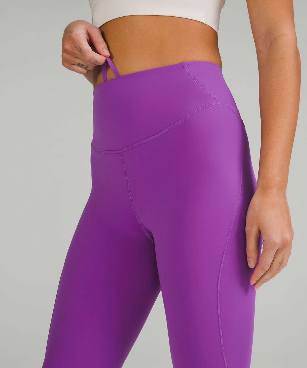 Lululemon Base Pace High-Rise Crop 23 - Moonlit Magenta - lulu