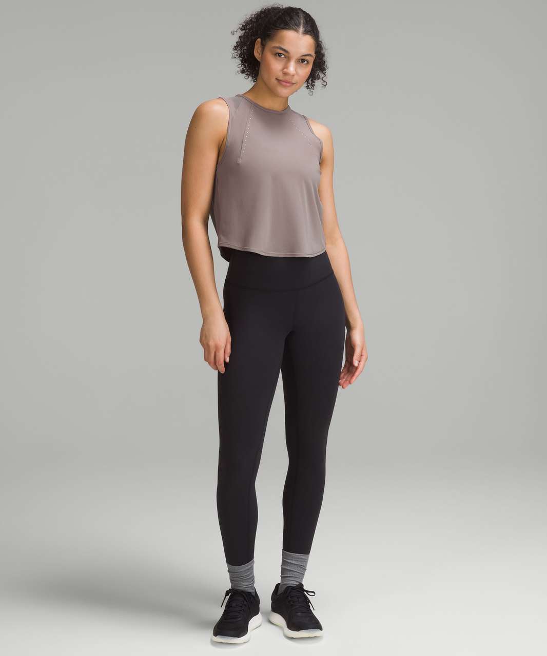 Lululemon Sculpt Cropped Tank Top - Carbon Dust