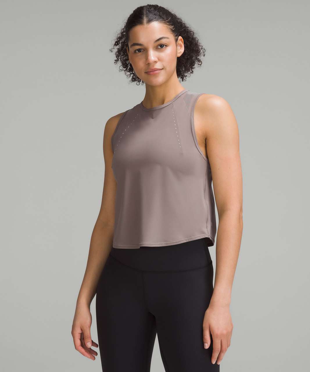 Lululemon Sculpt Cropped Tank Top - Carbon Dust