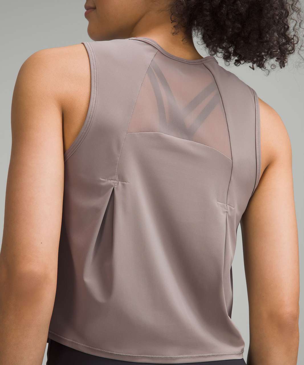 Lululemon Sculpt Cropped Tank Top - Carbon Dust