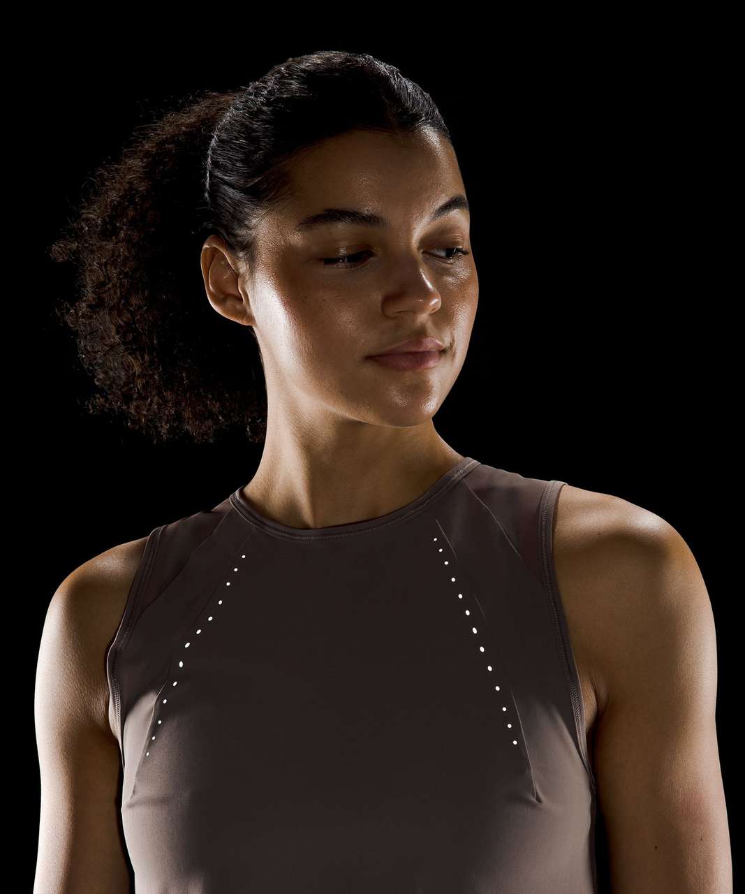 Lululemon Sculpt Cropped Tank Top - Carbon Dust