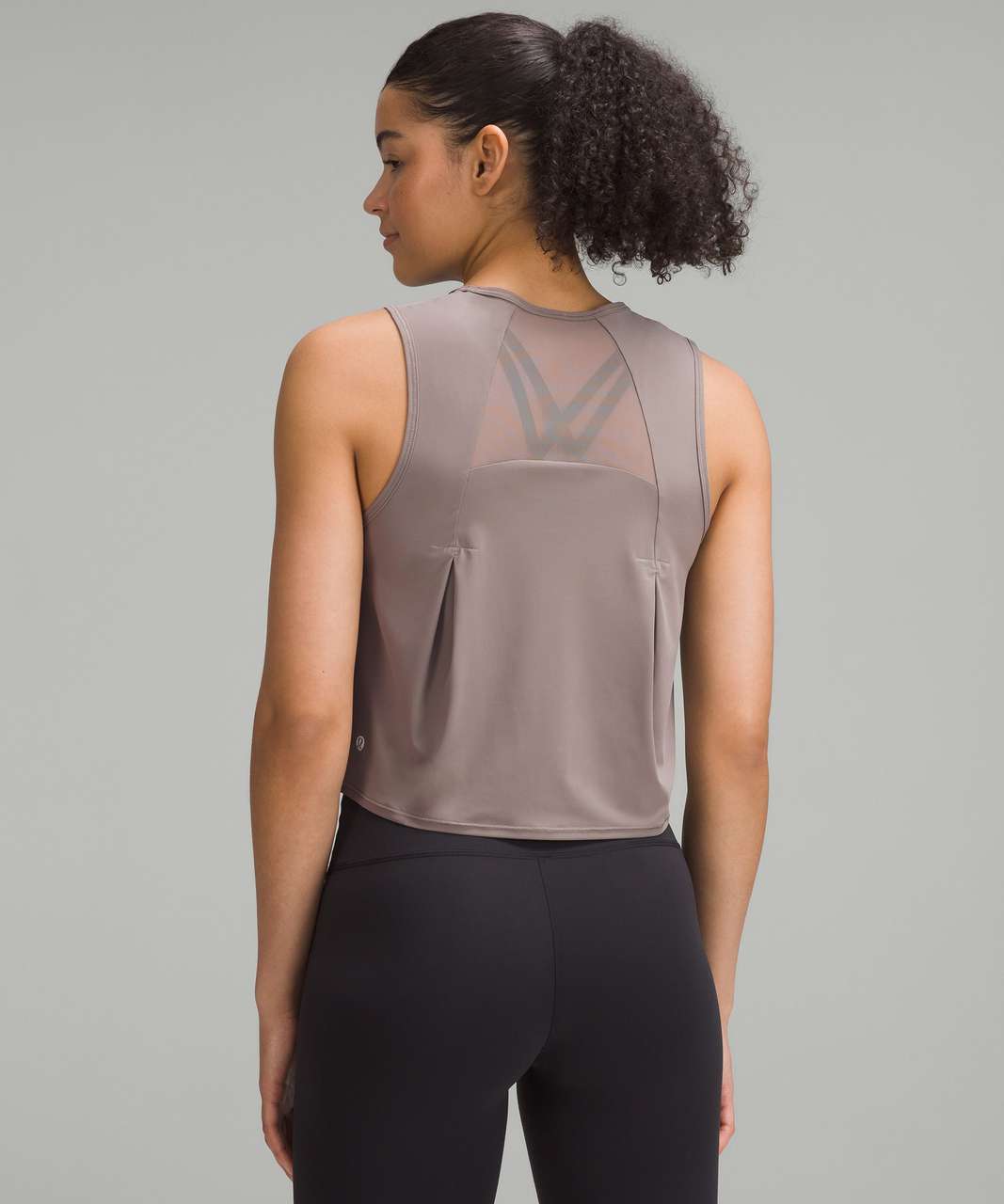 Lululemon Sculpt Cropped Tank Top - Carbon Dust