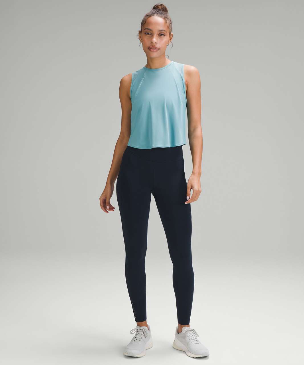 Lululemon Sculpt Cropped Tank Top - Tidal Teal