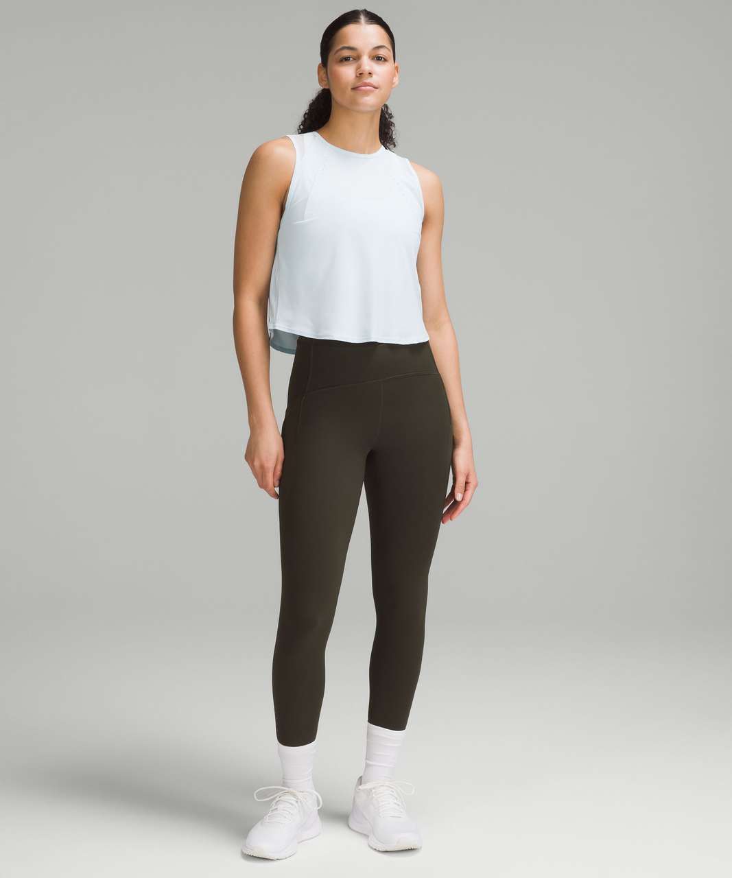 Lululemon Sculpt Cropped Tank Top - Powder Blue