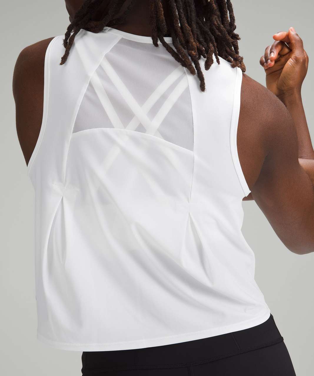 Lululemon Sculpt Cropped Tank Top - White