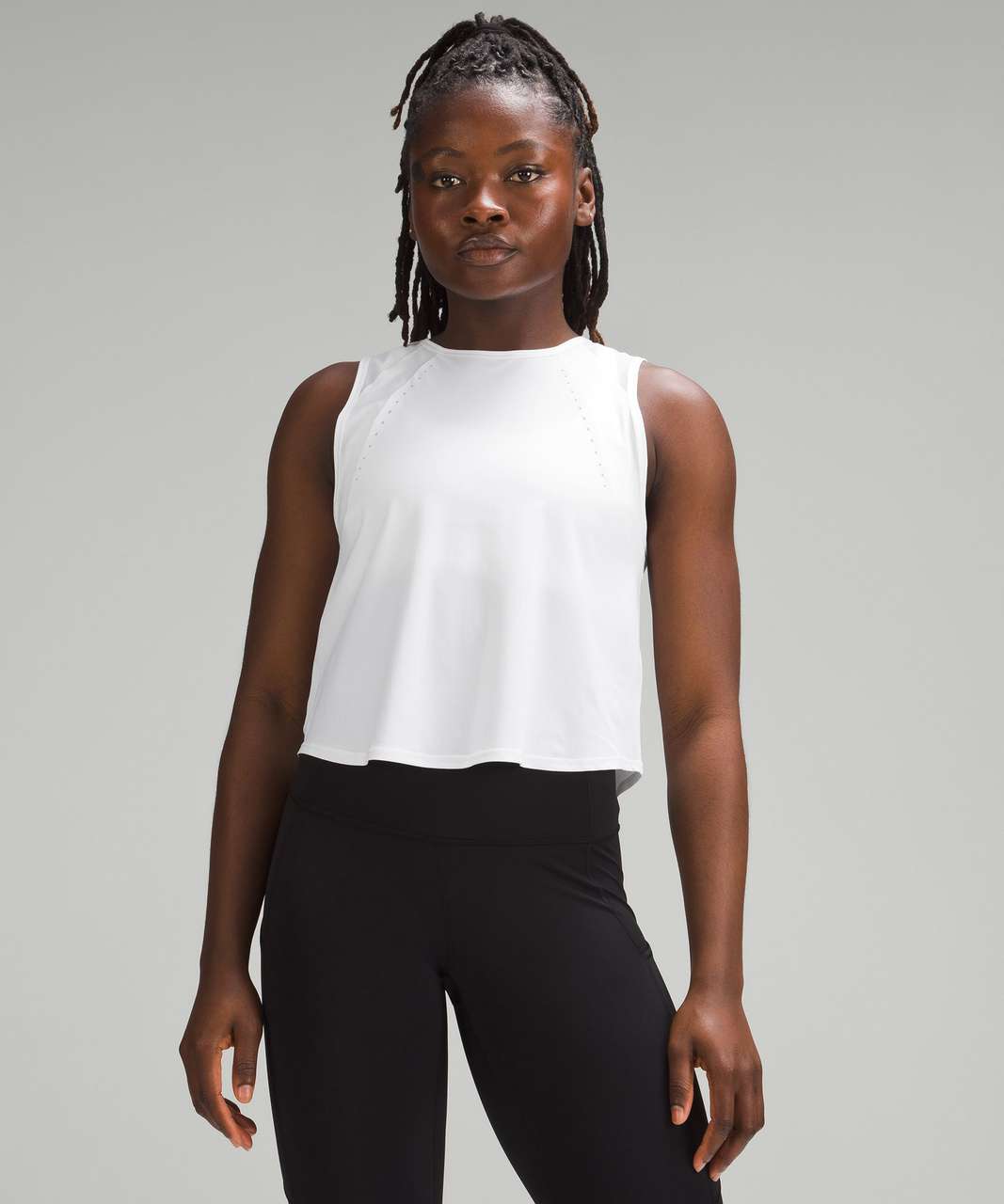 Lululemon Sculpt Cropped Tank Top - White