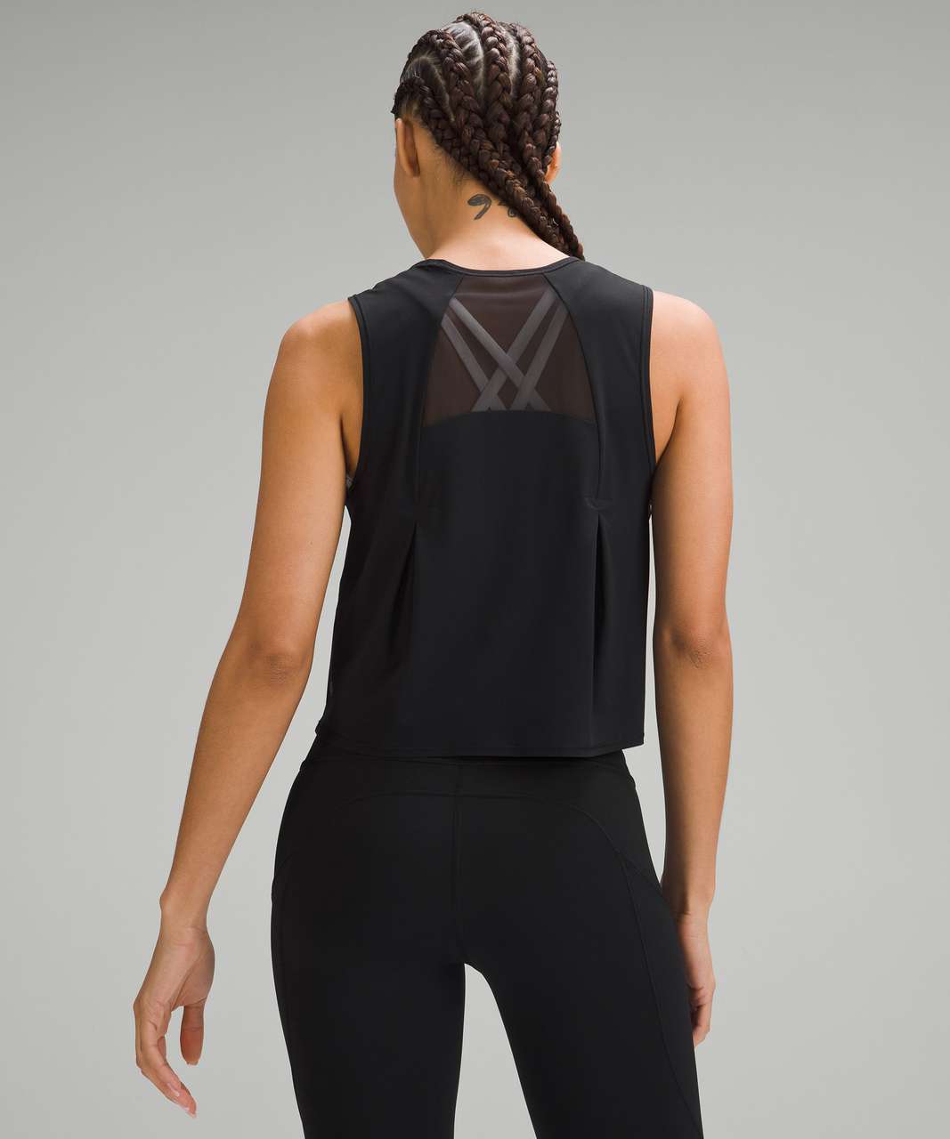 Lululemon Sculpt Cropped Tank Top - Black