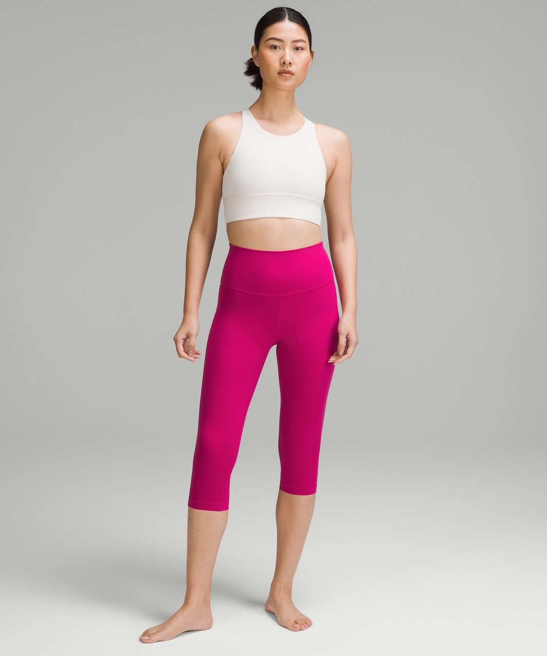 Lululemon Align High-Rise Crop 23 Leggings Pink Cream RPCR Women's Size  10-12